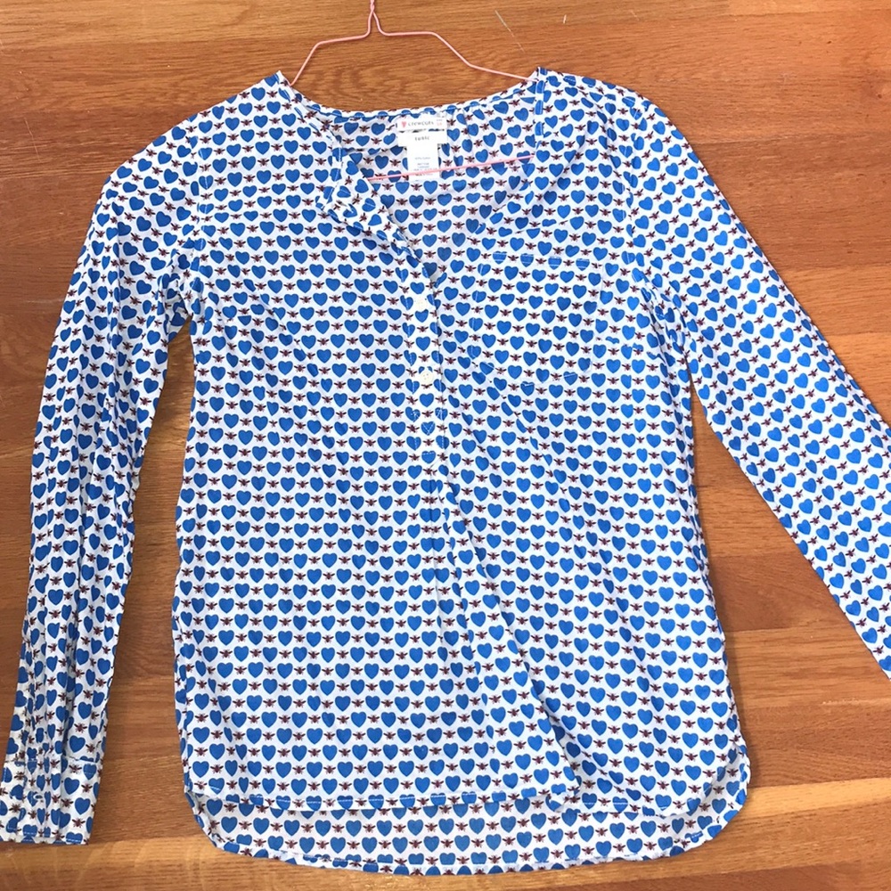 Bee and heart print tunic